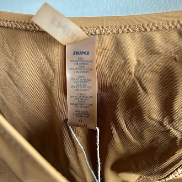 Skims Plunge Two Piece Bikini Set Womens Size XL Brown Underband  NWT - Picture 8 of 10